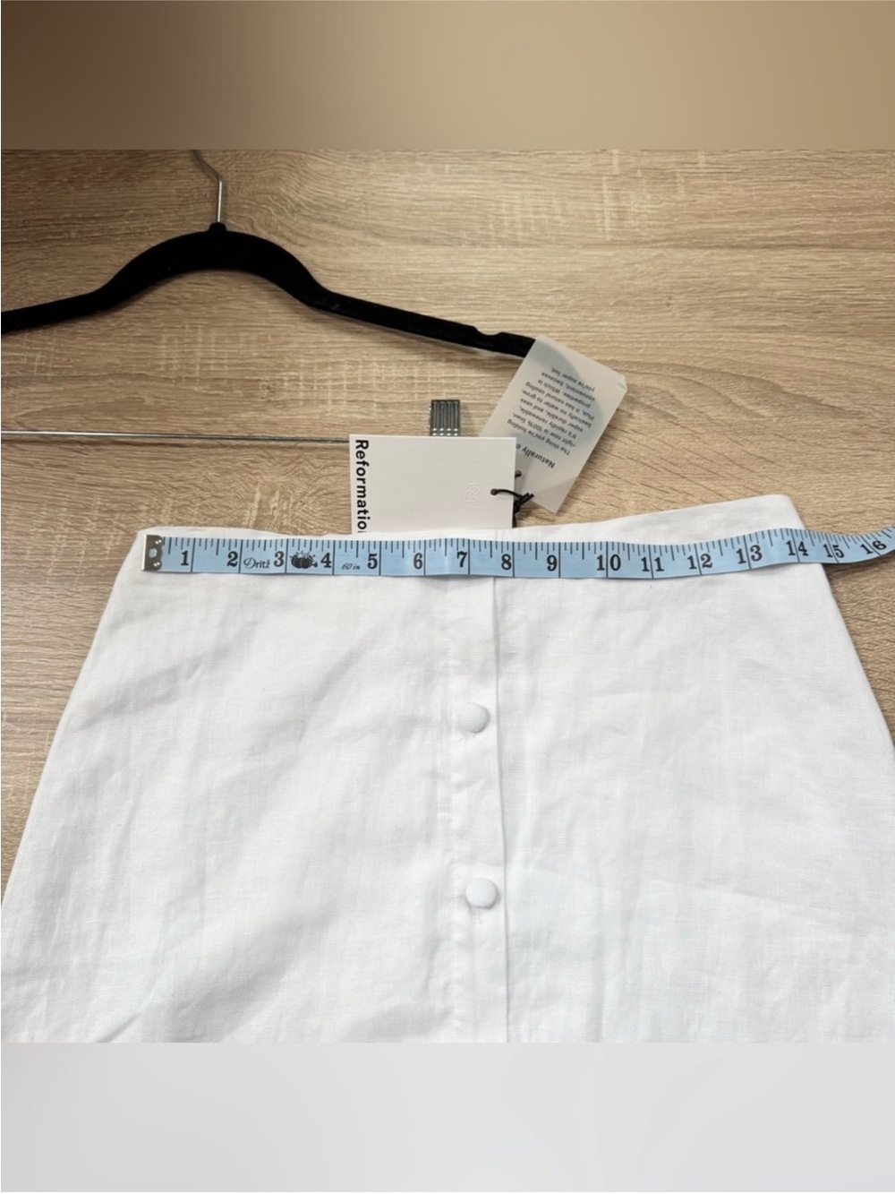 NWT Reformation Andi Linen Maxi Skirt White 2 - Picture 9 of 12